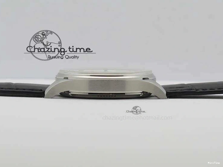 MIROTIME 1230 Effortless Portuguese IW544404 SS White Dial On Black Leather Strap A 7257